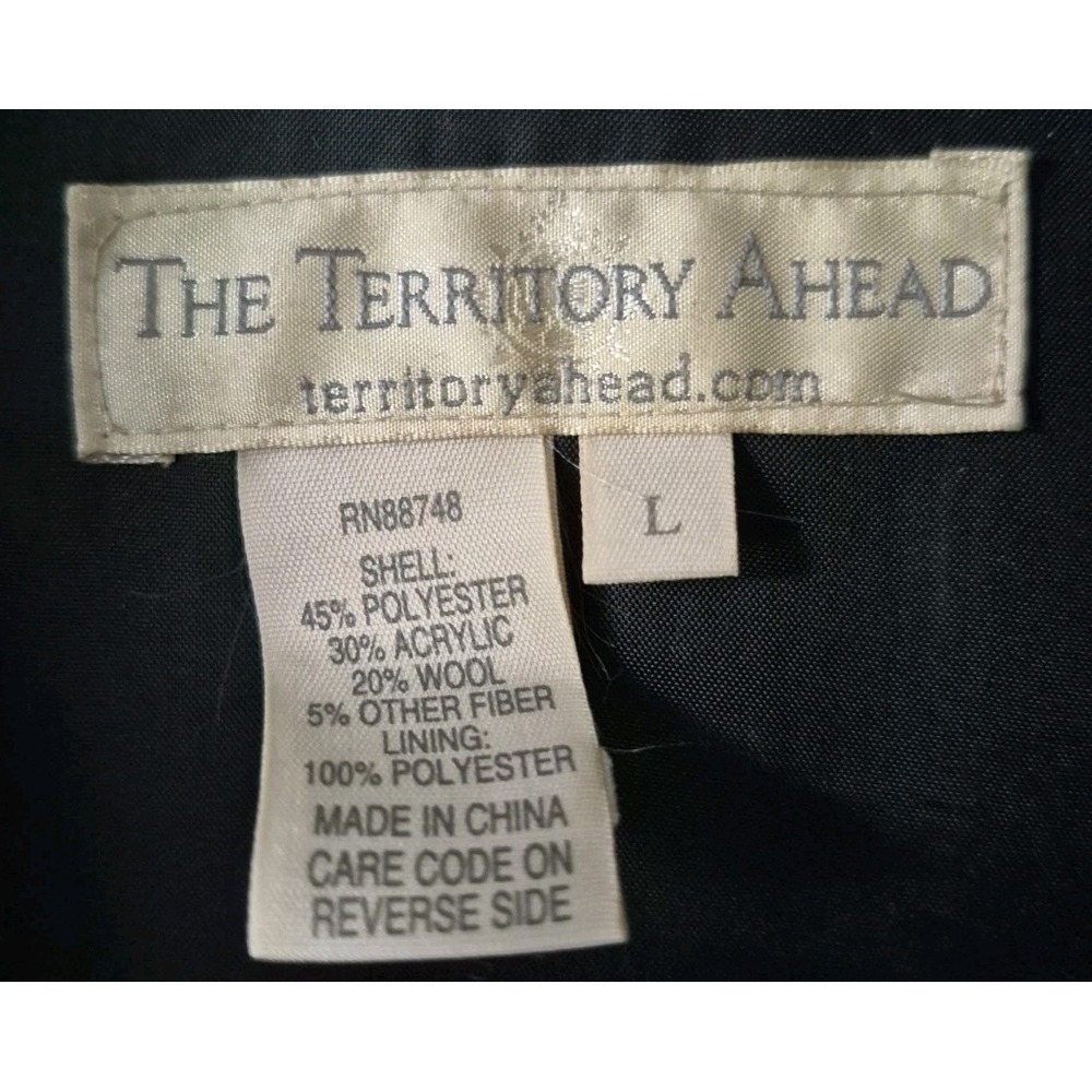 Territory Ahead Men's L Multi Color Aztec Navajo Western Blanket Jacket Wool - Picture 5 of 5